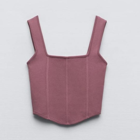 Zara Plum Knit Top - Picture 1 of 10